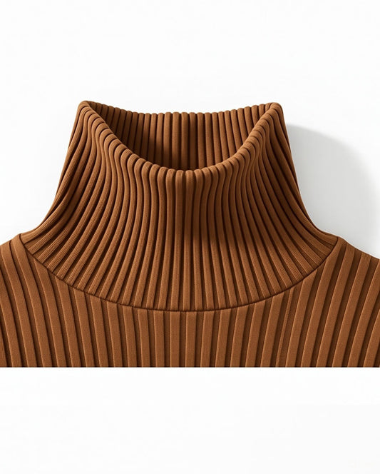 Kids Unisex Full Sleeves Highneck – 9 Months to 7 Years, Brown