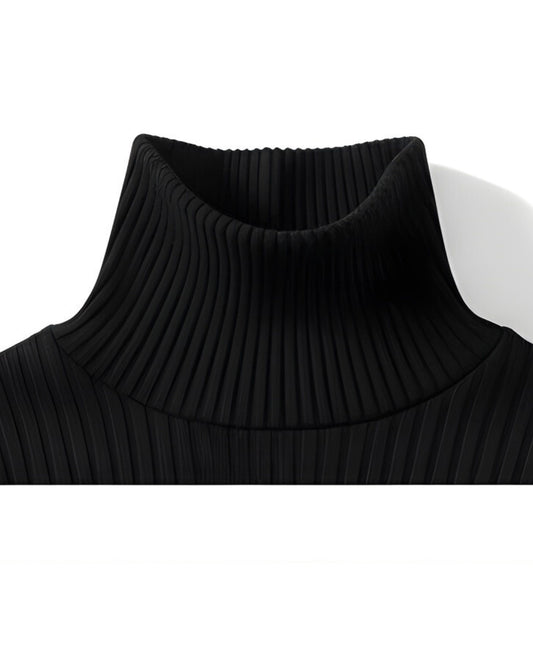 Kids Unisex Full Sleeves Highneck – 9 Months to 7 Years, Black