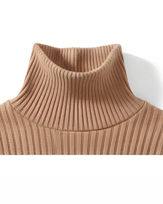 Kids Unisex Full Sleeves Highneck – 9 Months to 7 Years, Beige