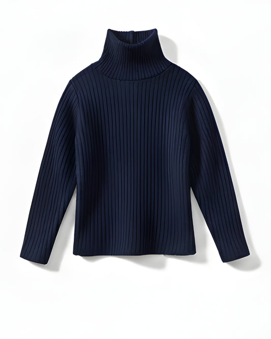 Kids Unisex Full Sleeves Highneck – 9 Months to 7 Years, Navy